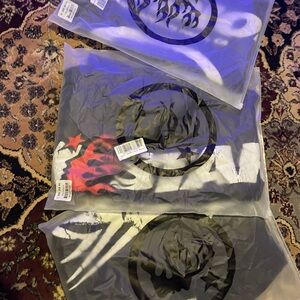Graphic T-Shirts with Flame Design